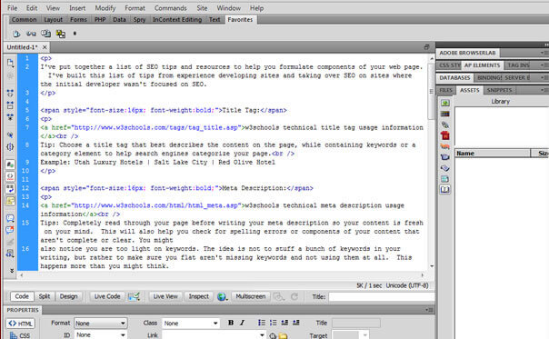 Tips for On Site SEO